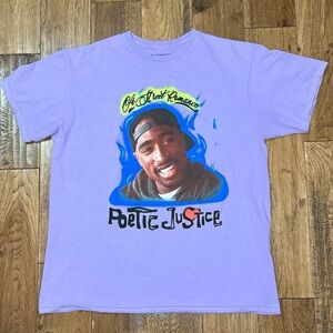Poetic Justice Tupac Purple Graphic Tee